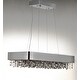 preview thumbnail 3 of 4, Mystic 22-light 12" Wide Steel Pendant - Polished chrome