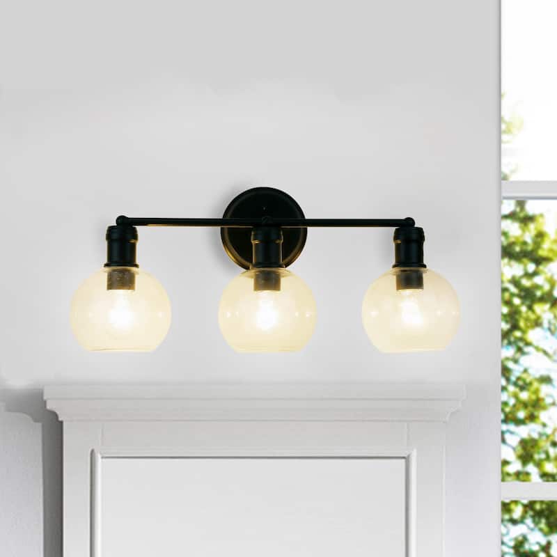 Bath/ Vanity Fixture w/ Clear Globe Glass
