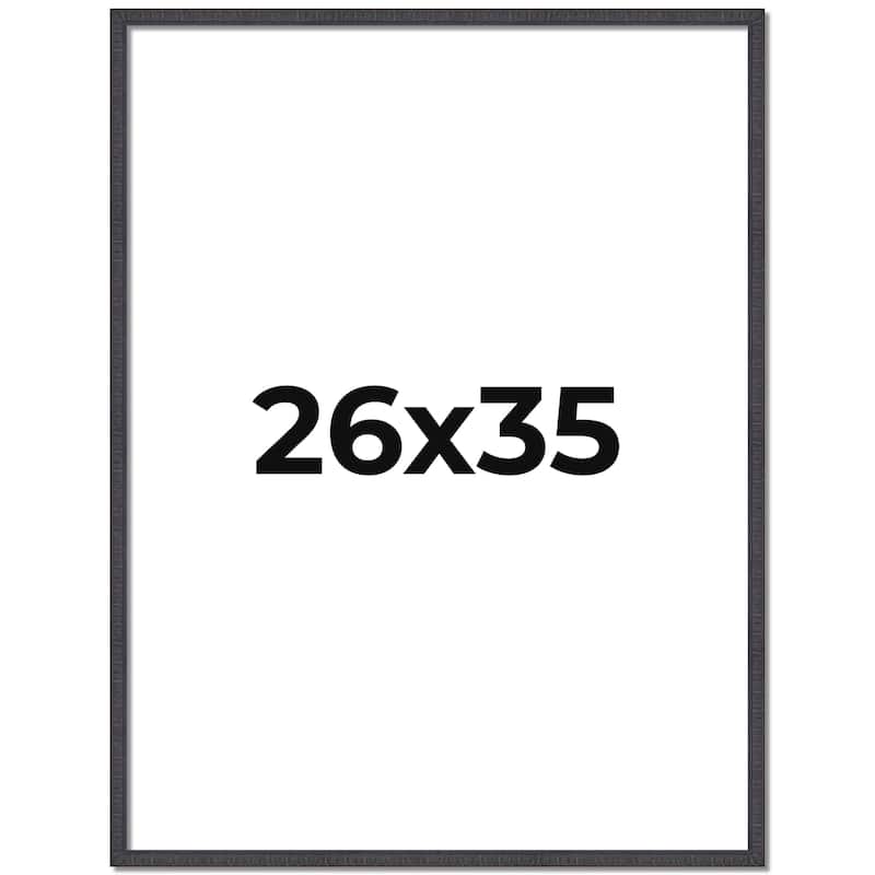 26x35 Frame Brown Solid Wood Picture Frame - Complete Modern Photo