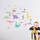 preview thumbnail 1 of 6, Walplus Happy Dinosaurs Kids Children Wall Sticker Nursery Decor Decal