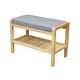 preview thumbnail 2 of 19, Solid Bamboo Padded Bench