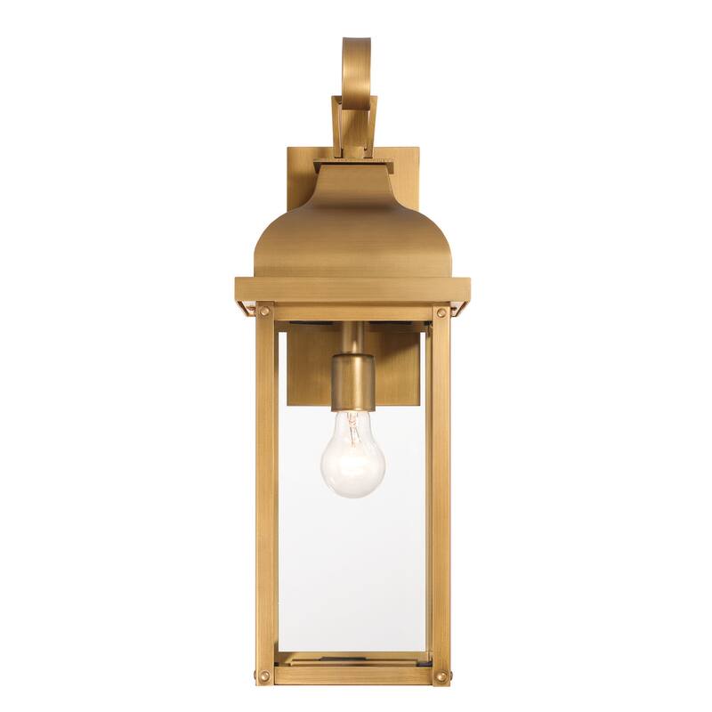 Artcraft Madrid 1-Light Outdoor Wall Sconce - Clear Glass Shade
