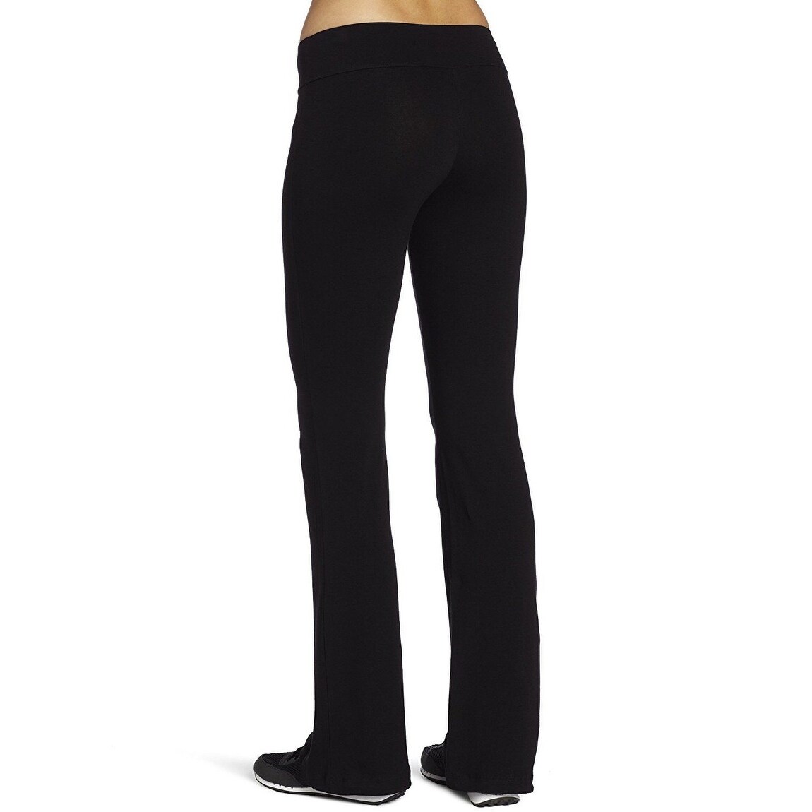 jersey bootleg trousers