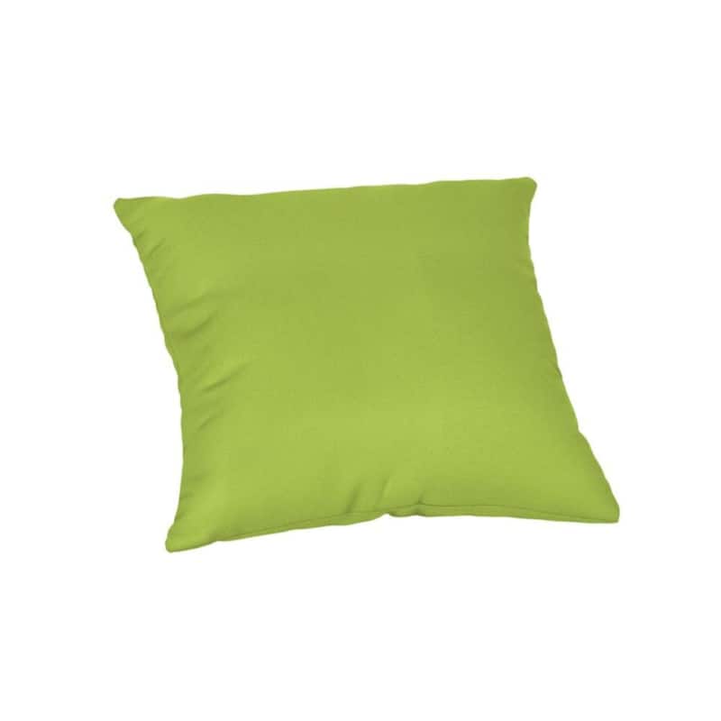 Sunbrella Solid Fabric 1-Piece Indoor/Outdoor Square Throw Pillow, 15"W x 15"L