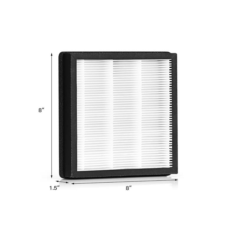 Costway Air Purifier Replacement Filter Active Carbon True HEPA Filter - Black/White - See Details