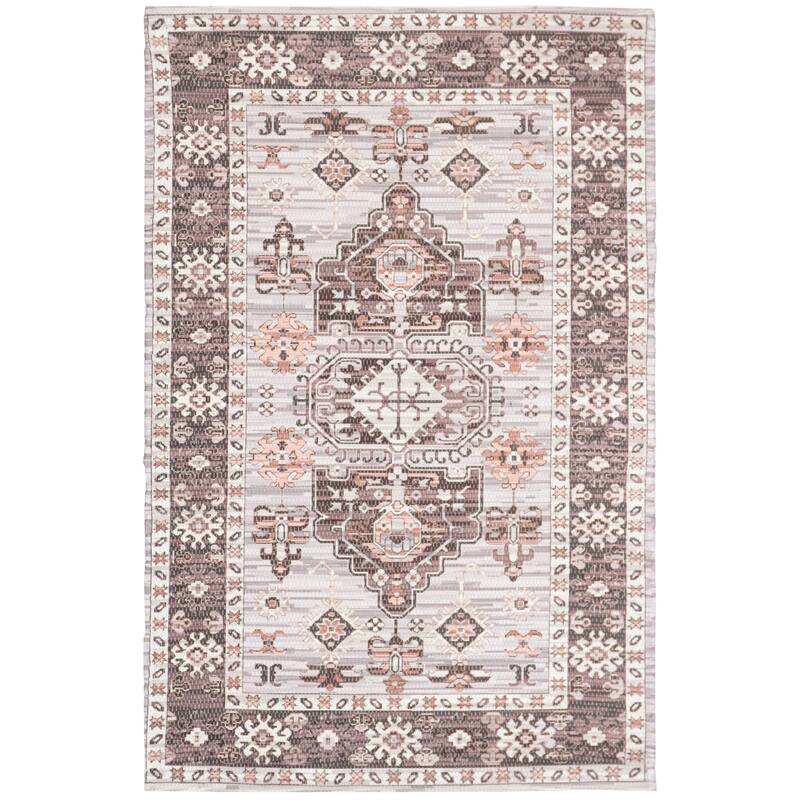 SAFAVIEH Handmade Saffron Elyssa Rug - 5' x 8' - Taupe/Ivory