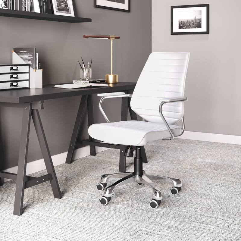 Enterprise Low Back Office Chair White - White