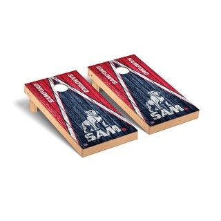 Samford University Bulldogs Triangle Cornhole Board Set