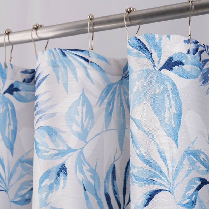 Cedar Floral Seashells Starfish Flowers Shower Curtains with Hooks