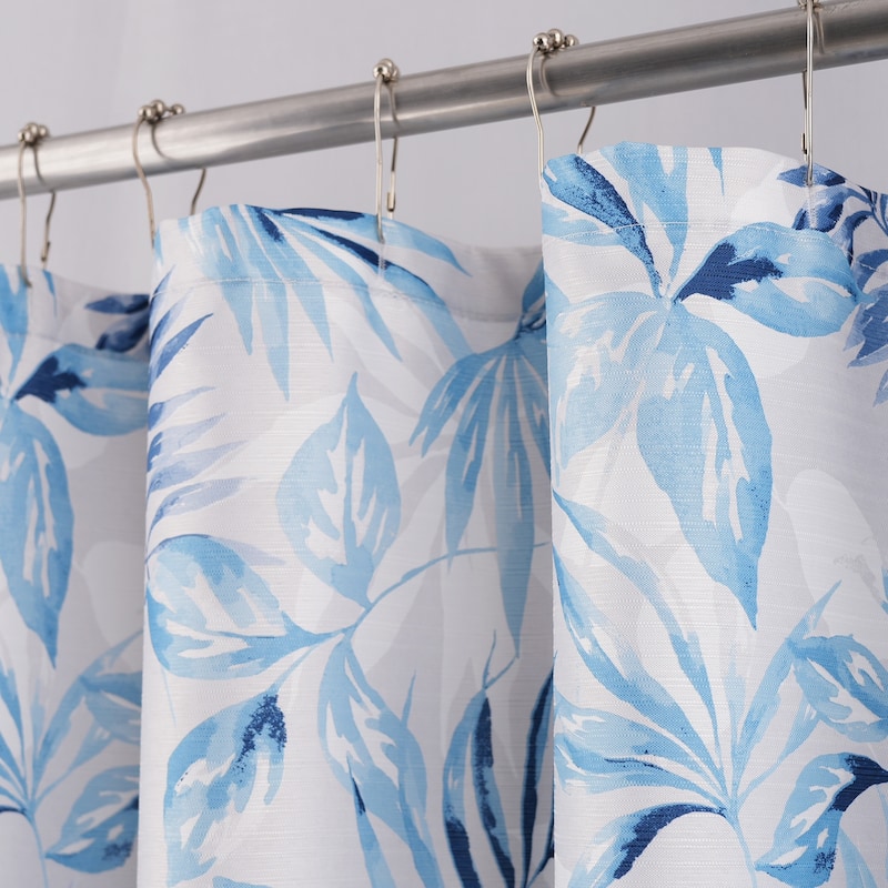 Cedar Flowers Palms Seashells Shower Curtain Collection