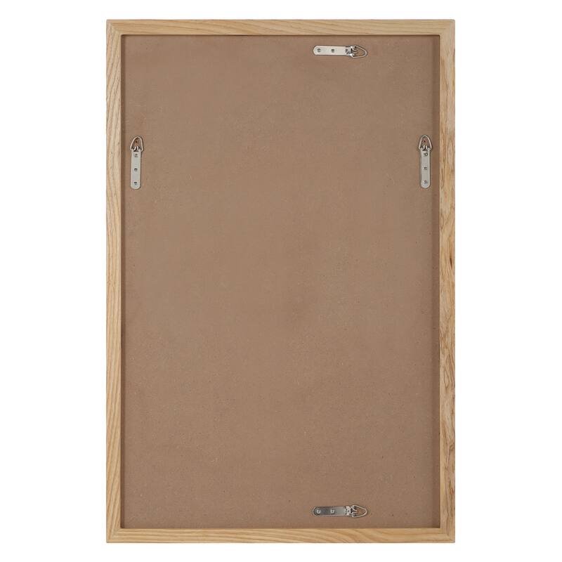 Renwil Greyson 36" H x 24" W Wall Mirror, Beige - Beige/Silver
