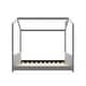 preview thumbnail 5 of 6, Elegant Design Full Size House Bed with Wooden Frame
