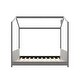 preview thumbnail 33 of 33, Velvet House Bed Wooden Bed with Playhouse Design
