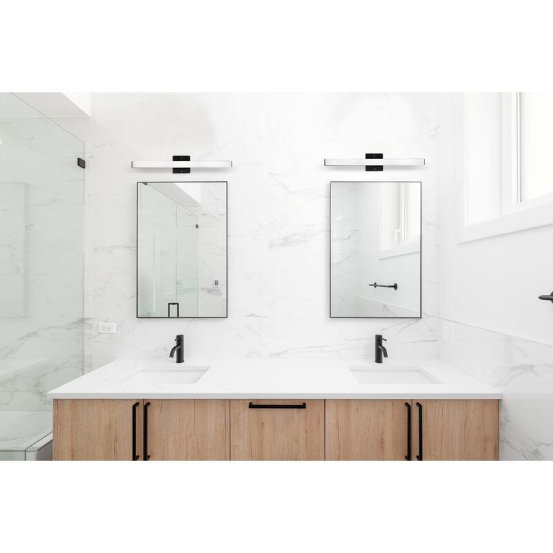 Torretta Bath/Vanity Light with White Shade