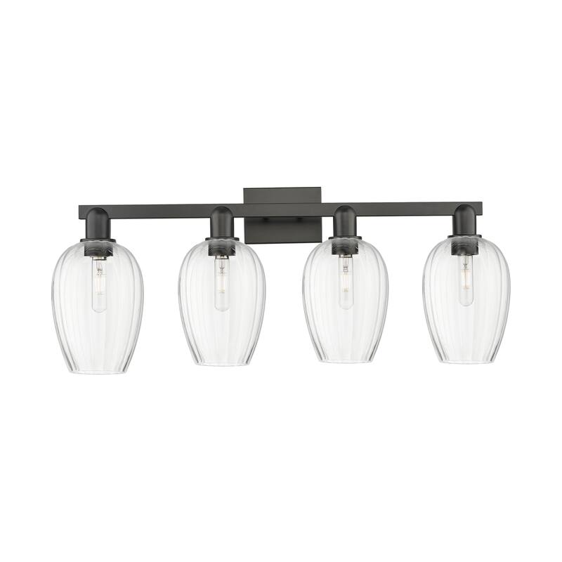 Innovations Lighting Downtown Urban - Preston - 4 Light 36" Flute Shade Bath Vanity Light