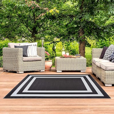 Paris Lightweight Reversible Recycled Plastic Outdoor Floor Mat/Rug