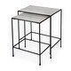 preview thumbnail 3 of 4, Handmade Butler Carrera Marble Nesting Tables