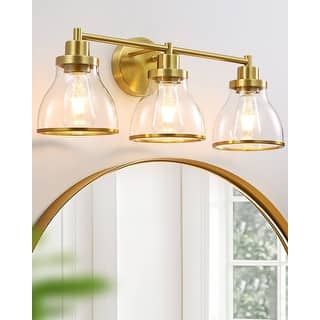 Hermosa Gold 3-Light Bathroom Vanity Light