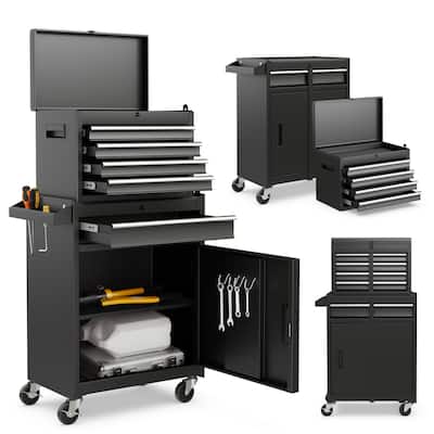 Costway 5-Drawer Rolling Tool Chest Cabinet Metal Tool Storage Box - See Details