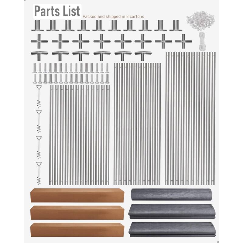 13'x25' Oversized Carport, Heavy Duty Portable Garage