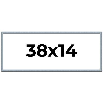 38x14 Frame Rustic Sky Blue Solid Wood Picture Frame | 0.75 Inch