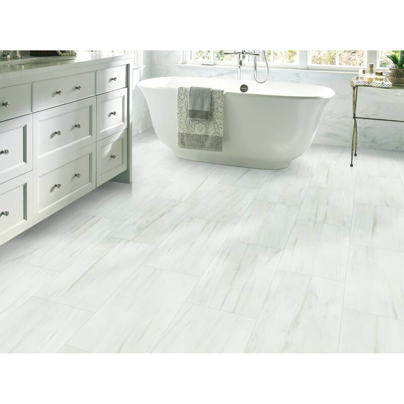 Shaw Range - 12" x 24" Rectangle Floor Tile - Polished Marble Visual -