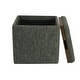 preview thumbnail 10 of 15, HomePop Storage Ottoman with Tray Top