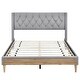 preview thumbnail 5 of 56, 4 Pcs Bedroom Sets Platform Bed with 2 Nightstands and Storage