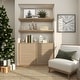 preview thumbnail 3 of 18, Arcilla Elemental - White Marble Globe Decorative Bookends with Silver Metal Accents (Set of 2)