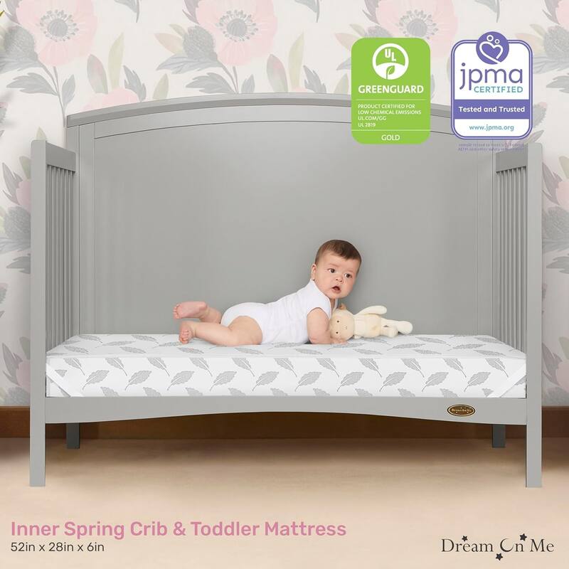 Dream On Me 132 Premium Coil Inner Spring Crib & Toddler Standard Mattress