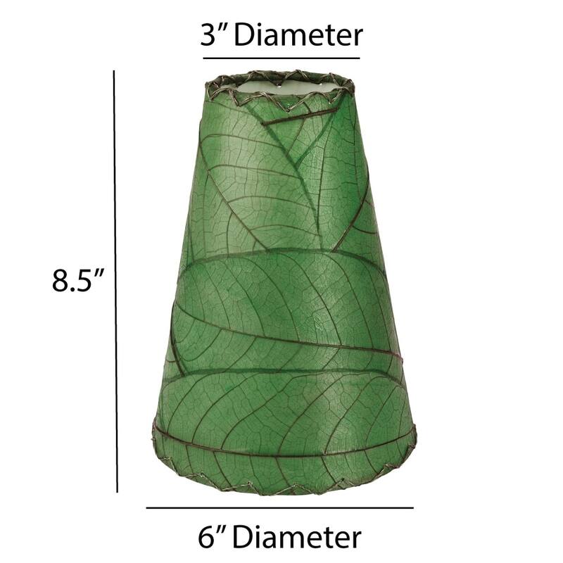 Gecko Wall Lamp Combo, Cocoa Leaves Shade, 16 x 7 x 24 in. - 16 x 7 x 24