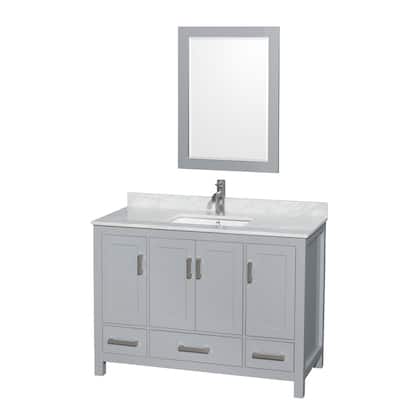 Wyndham Collection WCS141448SUNSM24 Sheffield 48" Free Standing Single