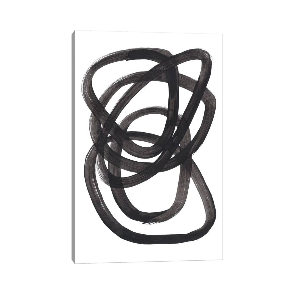 iCanvas "Ink Spiral Rings" by EnShape Canvas Print