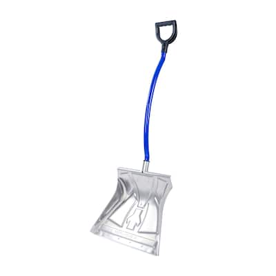 20-Inch Heavy Duty Aluminum Ergonomic Snow Shovel, Blue - 20 Inch