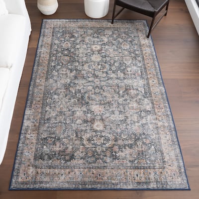 Nuloom Carmela Medallion Machine Washable Area Rug