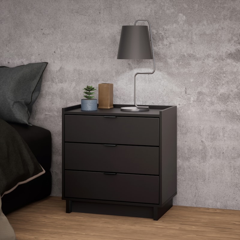 Prepac Simply Modern 3 Drawer 26.5" W Nightstand