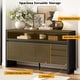 preview thumbnail 23 of 47, Modern Wood 3-Door Buffet Sideboard Cabinet