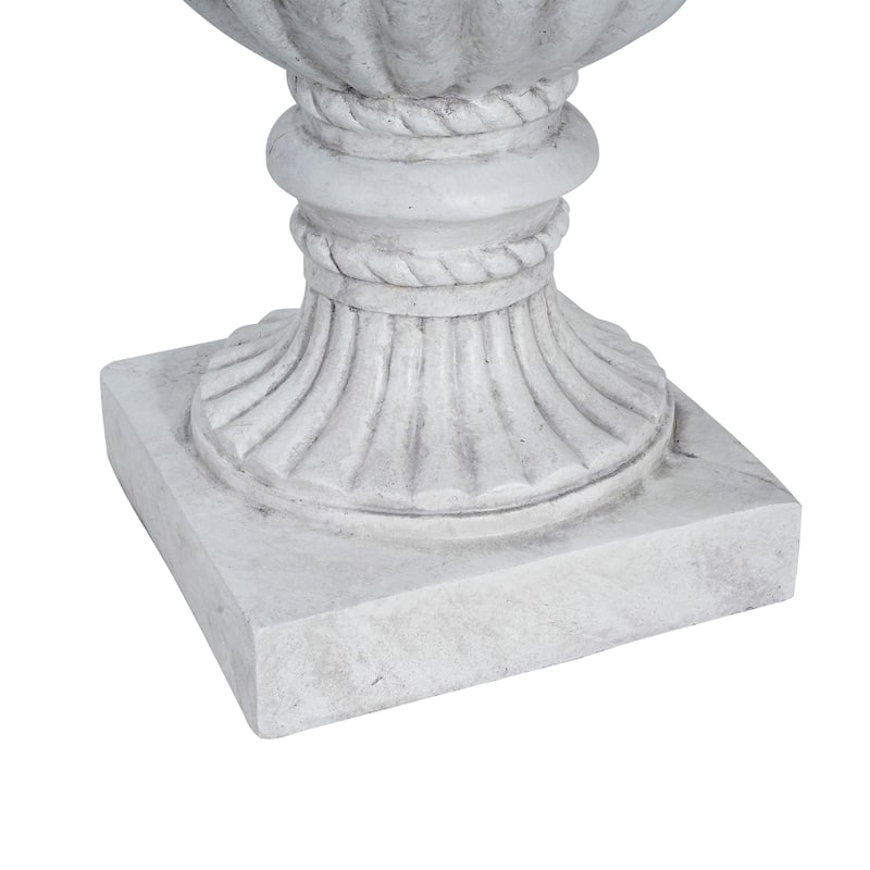 Christopher Knight Home - Valcour Handcrafted Resin Urn Planter with Classic Indoor Outdoor Versatility
