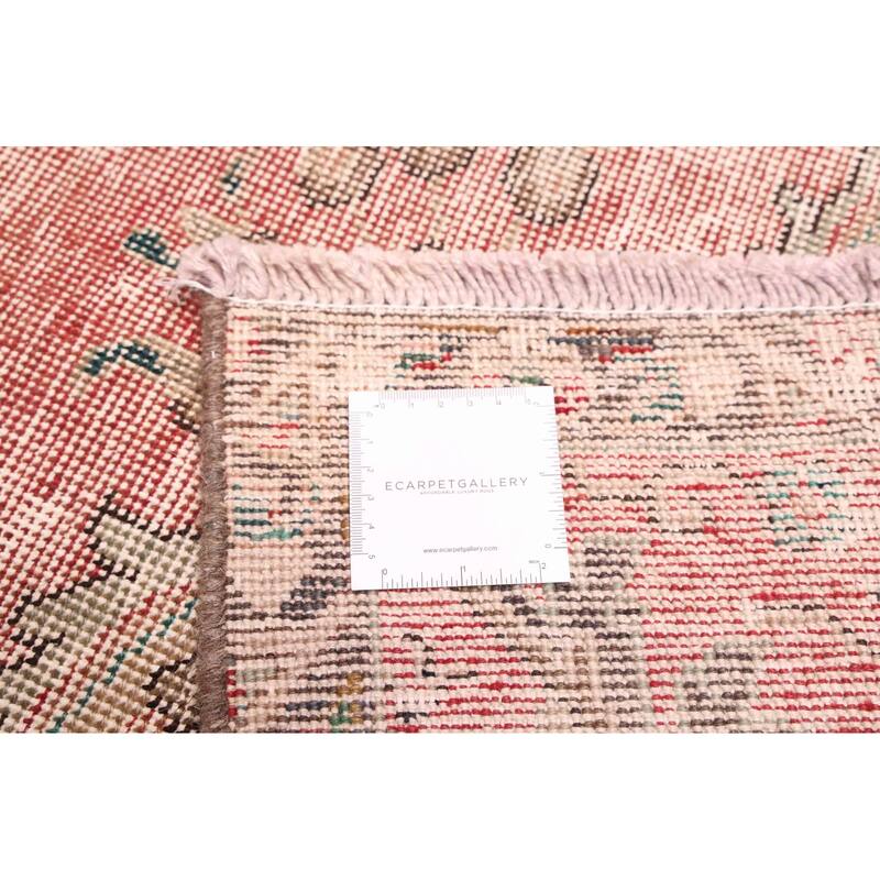 ECARPETGALLERY Hand-knotted Antalya Vintage Light Red Wool Rug - 8'11 x 12'3