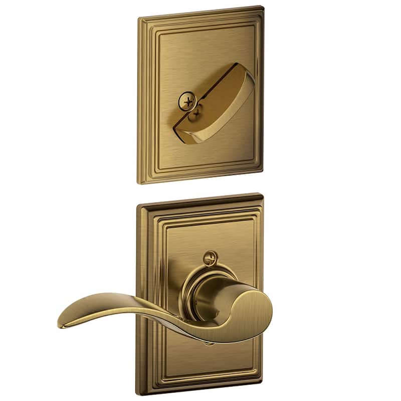 Schlage Accent Right Handed One-Sided Dummy Interior Pack with Addison
