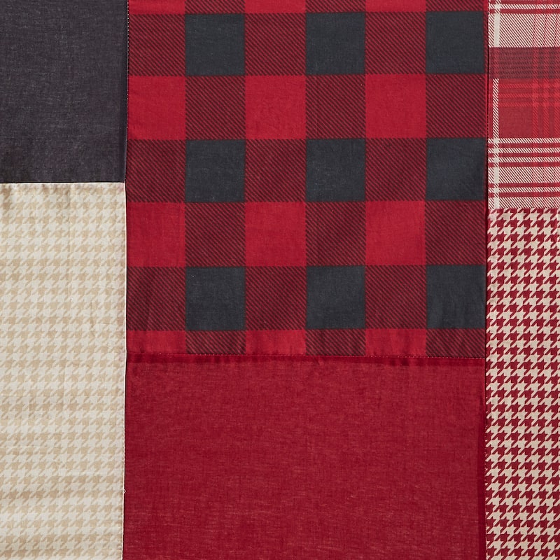 Woolrich Sunset Red Cotton Shower Curtain
