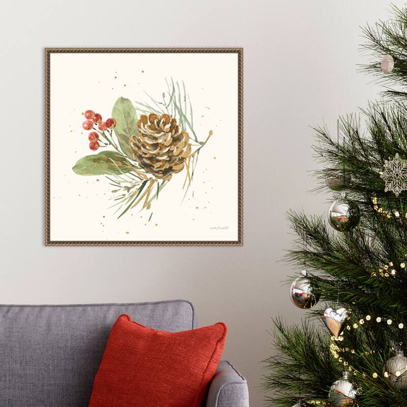 Winter Blooms VI by Lisa Audit Framed Canvas Wall Art Print