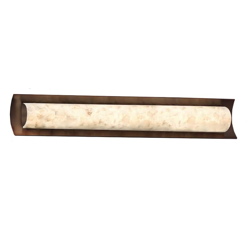 Justice Design Alabaster Rocks Lineate 30-inch Dark Bronze ADA Wall/ Bath Bar