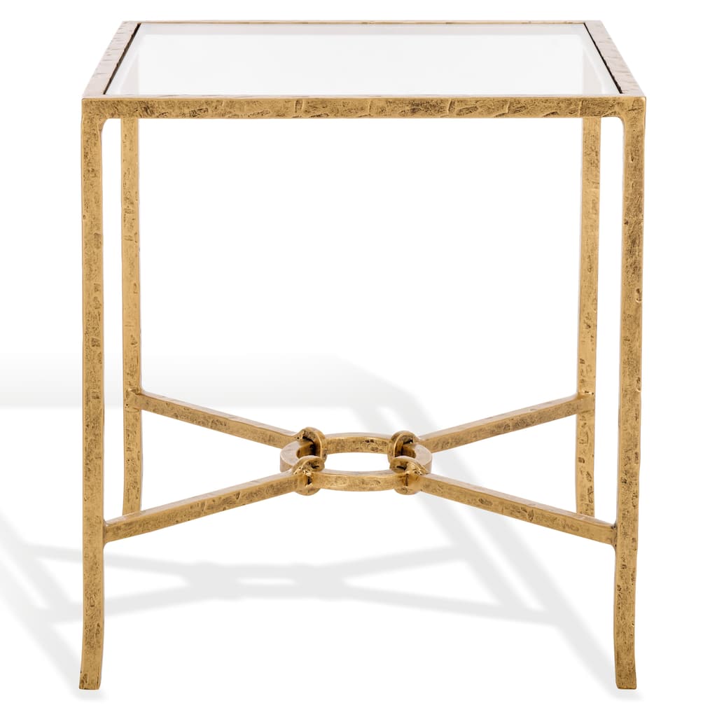 SAFAVIEH Couture Tauri Forged Metal Square Accent Table - 19"W x 19"D x 20"H