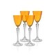 preview thumbnail 1 of 0, Majestic Gifts Inc. Vivid Liquor Glass Amber, 3 oz. Set of 4