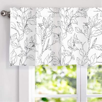 Carson Carrington Tappet Sketch Pattern Lined Window Valance
