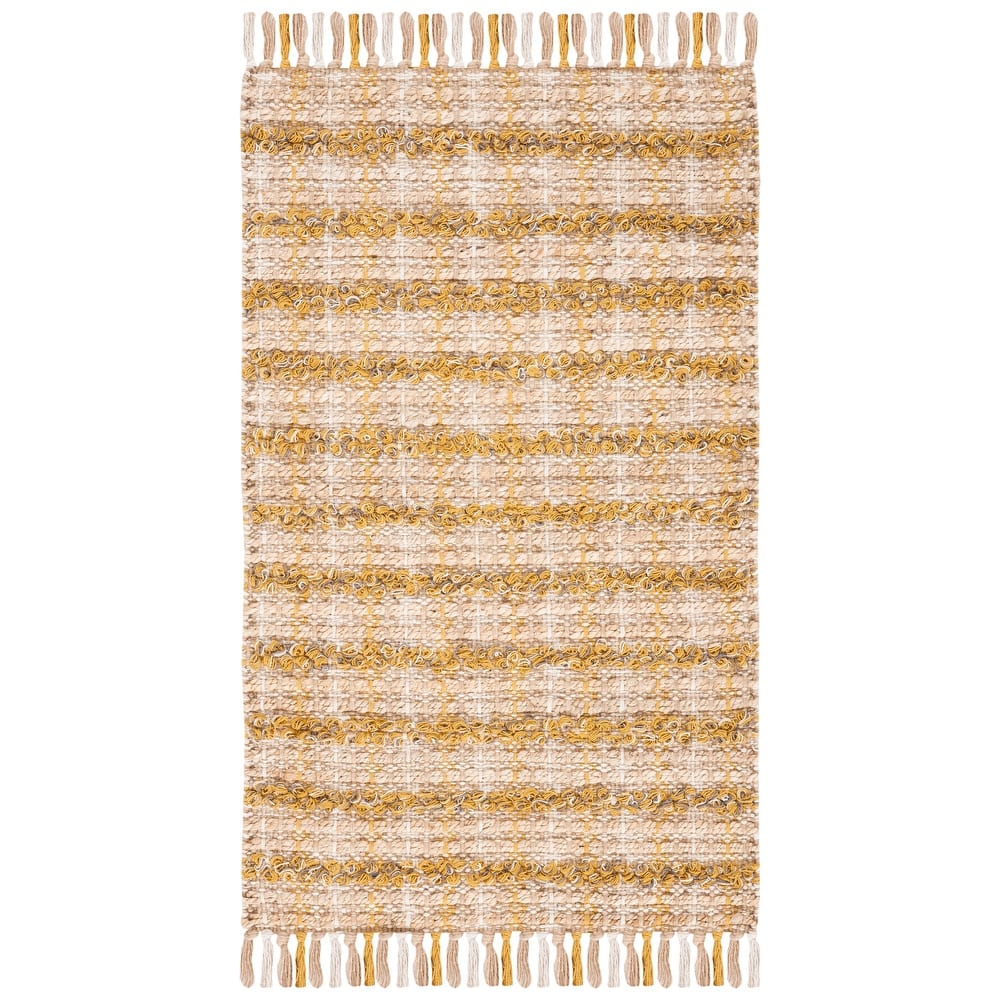 SAFAVIEH Hand-Woven Cape Cod Denine Modern & Contemporary Jute