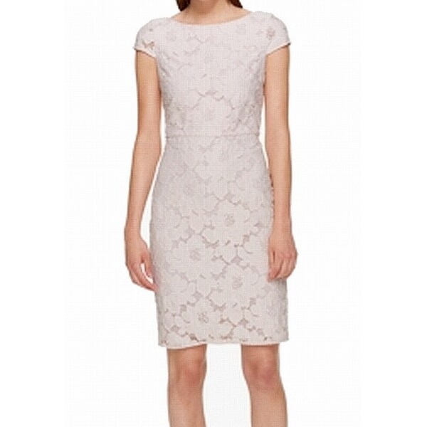 Shop Tommy Hilfiger Pink Women S Size 12 Floral Lace Sheath Dress