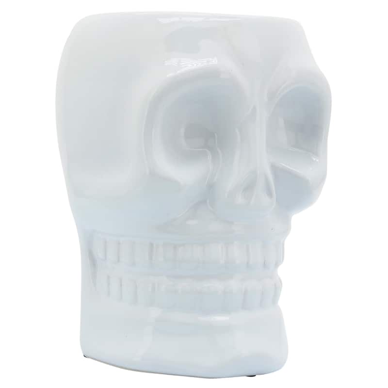 Decorative Ceramic Skull Table Vase