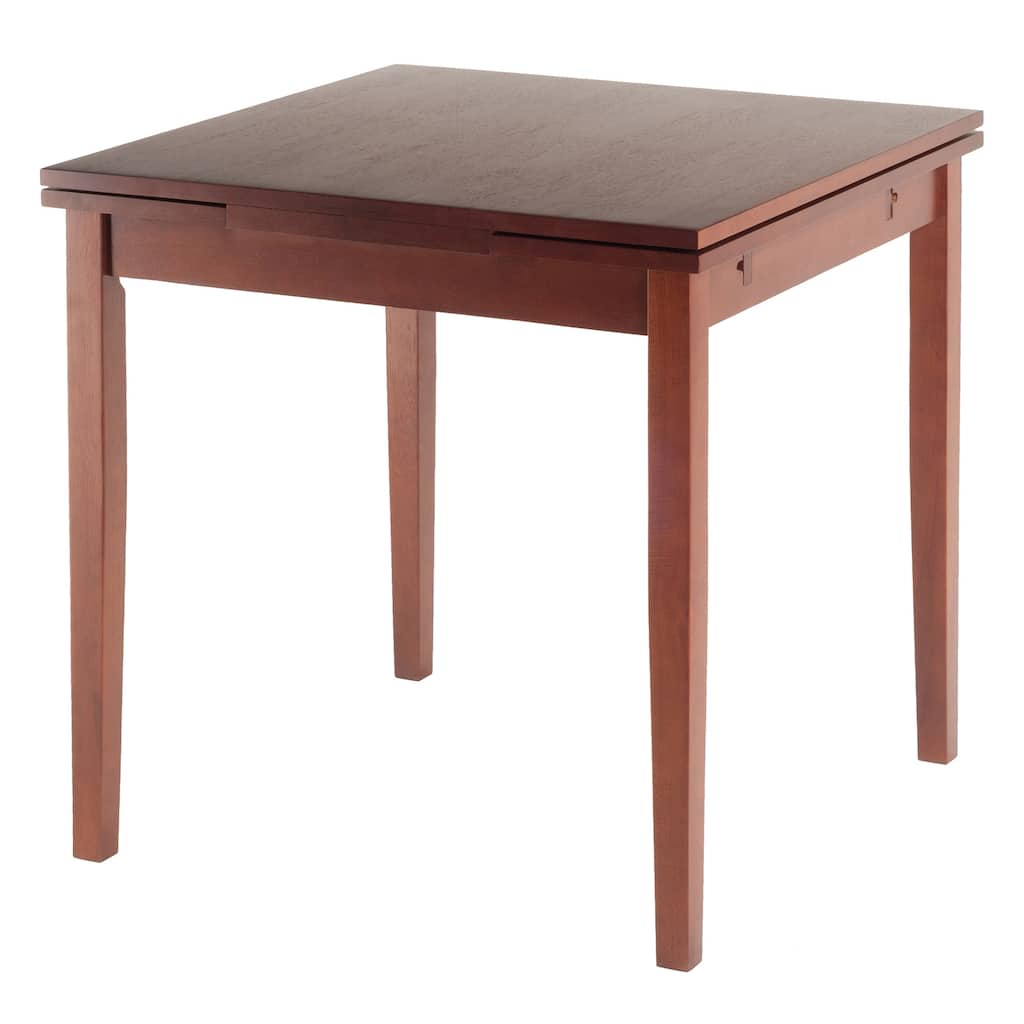 48" walnut brown wooden extension table